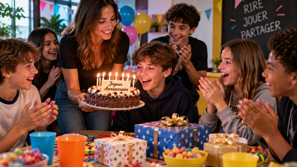 Adolescents réunis pour célébrer un anniversaire – Showtime Quiz Vitrolles
